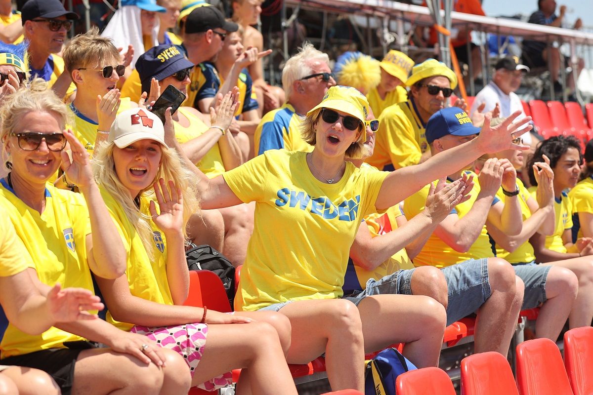 The Swedish fans loved Heraklion